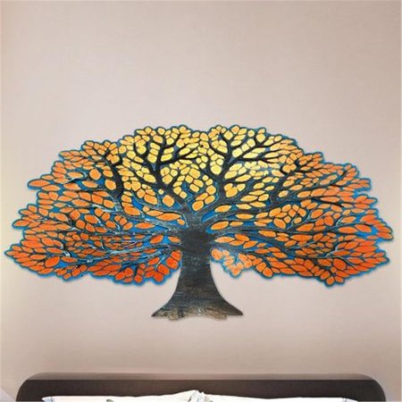 DELUXDESIGNS Gold Leaf Decorative Tree, Multicolor DE1767656